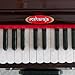 Portable Harmonium, Maharaja Musicals, Small, 2 1/4 Octaves Saptak, Dark Mahogany Color, 3 Fold Bellow, 17x10x10 Inch, Handle, Bag, Kirtan Yoga Companion, Handmade Harmonium Instrument-PH2