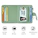 Airkit Small Wallets Woman RFID Blocking Leather Credit Card Holder - with ID Window - Card Wallets for Women - with Zipper Coin Purse - Keychain Wallet