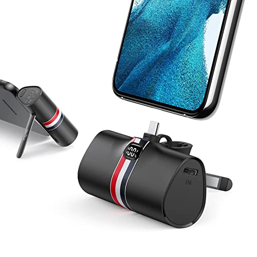 🟥【Senza fili e ultra compatta】 La batteria portatile è dotata di connettore Type-C, quindi non è più necessario portare con sé un cavo, ma basta collegarsi e giocare. Piccolo come un rossetto, facile da mettere in tasca e in borsa.