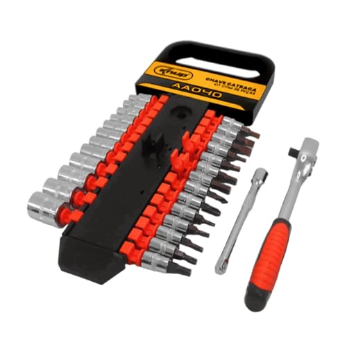 Conjunto Chaves Canhao Catraca 28 Peças Profissional