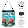 ERSTSNCK Island Corals Halloween Candy Buckets Reusable Tote Candy Bag - Trick Or Treat Goody Bag with Handles #3