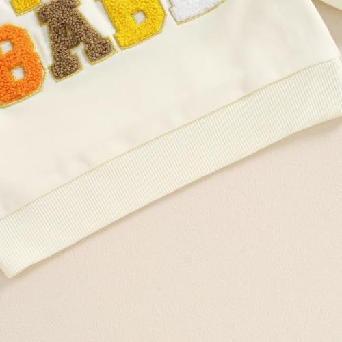 toddler girl boy fall baby outfit embroidered halloween sweatshirt oversized pullover sweater pumpkin clothes