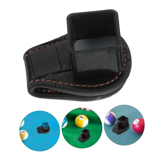 Porte-craie de billard magnétique en cuir robuste - 6