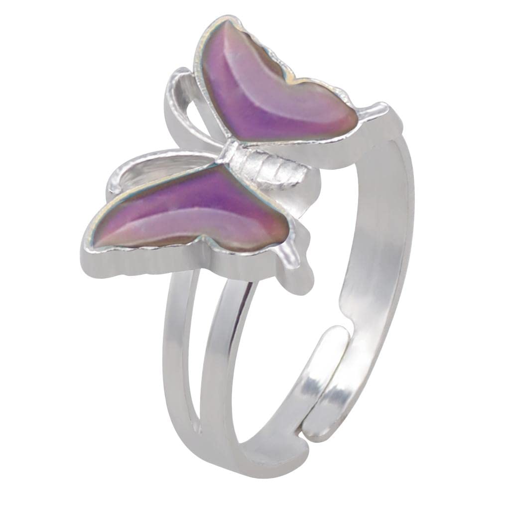 SECRET DESIRE Cute Butterfly Color Change Mood Ring Emotion Feeling Adjustable Love Gift (B0CF596PKJ) Amazon Price History, Amazon Price Tracker