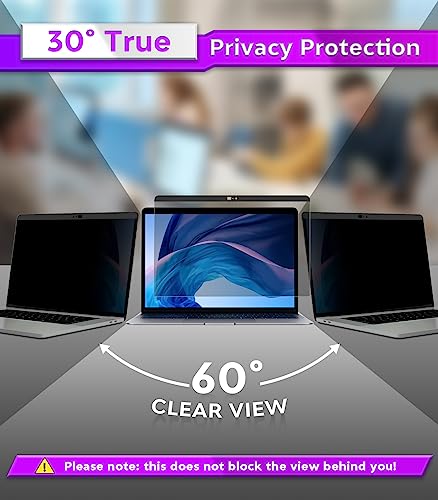 Image of PYS Privacy Screen for MacBook Pro 13.3 Inch Laptop (2016-2022 M1 /M2) - Magnetic Anti-Spy Security Filter with Webcam Cover Slider, Easy On /Off & Touch Bar Compatibility for MacBook Pro 13 inch Laptops