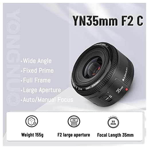 YONGNUO YN35mm F2 Autofocus Lens for Canon