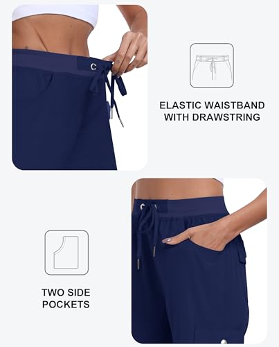 MoFiz Women's Hiking Shorts Athletic Outdoor Cargo Shorts for Women Quick Dry Running Summer Shorts with Pockets3