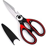Latest Sharp Kitchen Scissors Heavy Duty Multifunction Purpose Utility Cooking Scissors for Chicken Meat Fish Poultry Vegetables Nuts Household Necessity - Image 9