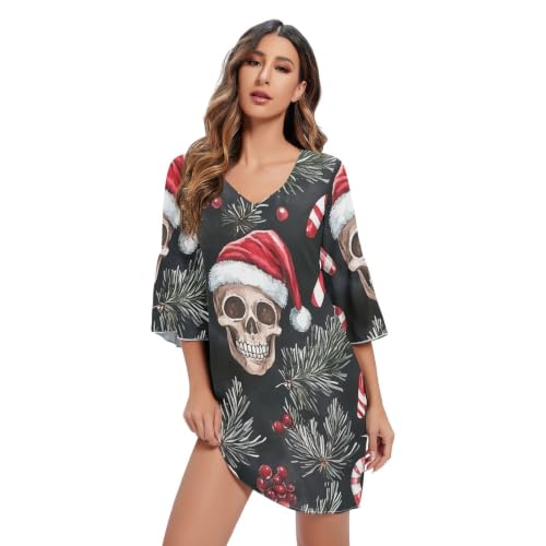 Vestido hawaiano ligero para evitar el calor con estilo rebelde