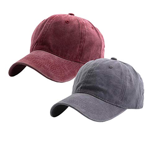 Eohak Kids Distresed-Washed Baseball Hat Infant Toddler Baby Boy Girl Hats Distresed for 2-8 Years