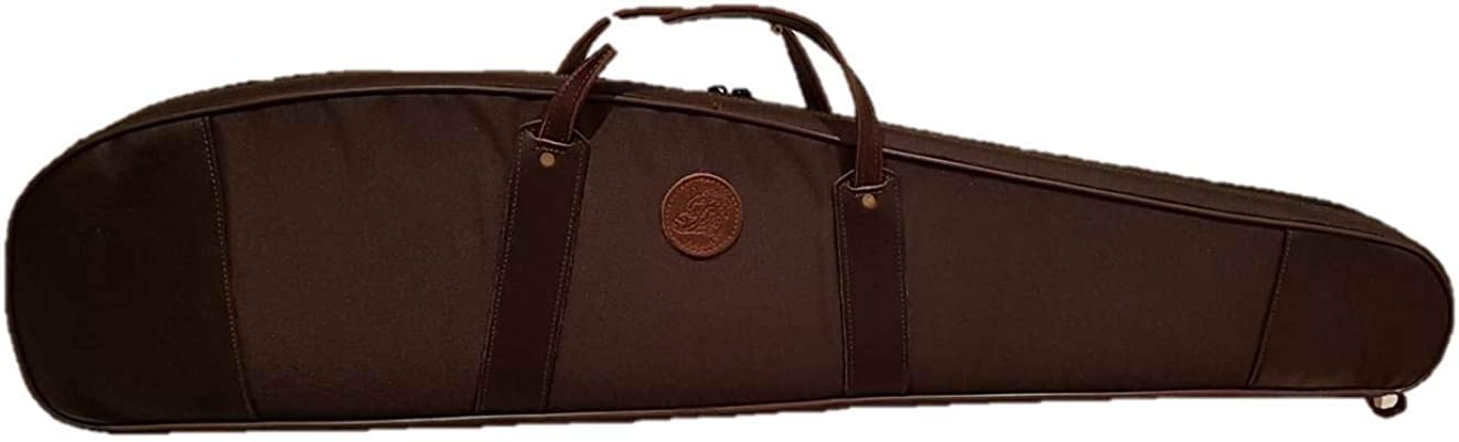 Funda Rifle con Visor 120cm Acolchada en Cordura Marrón