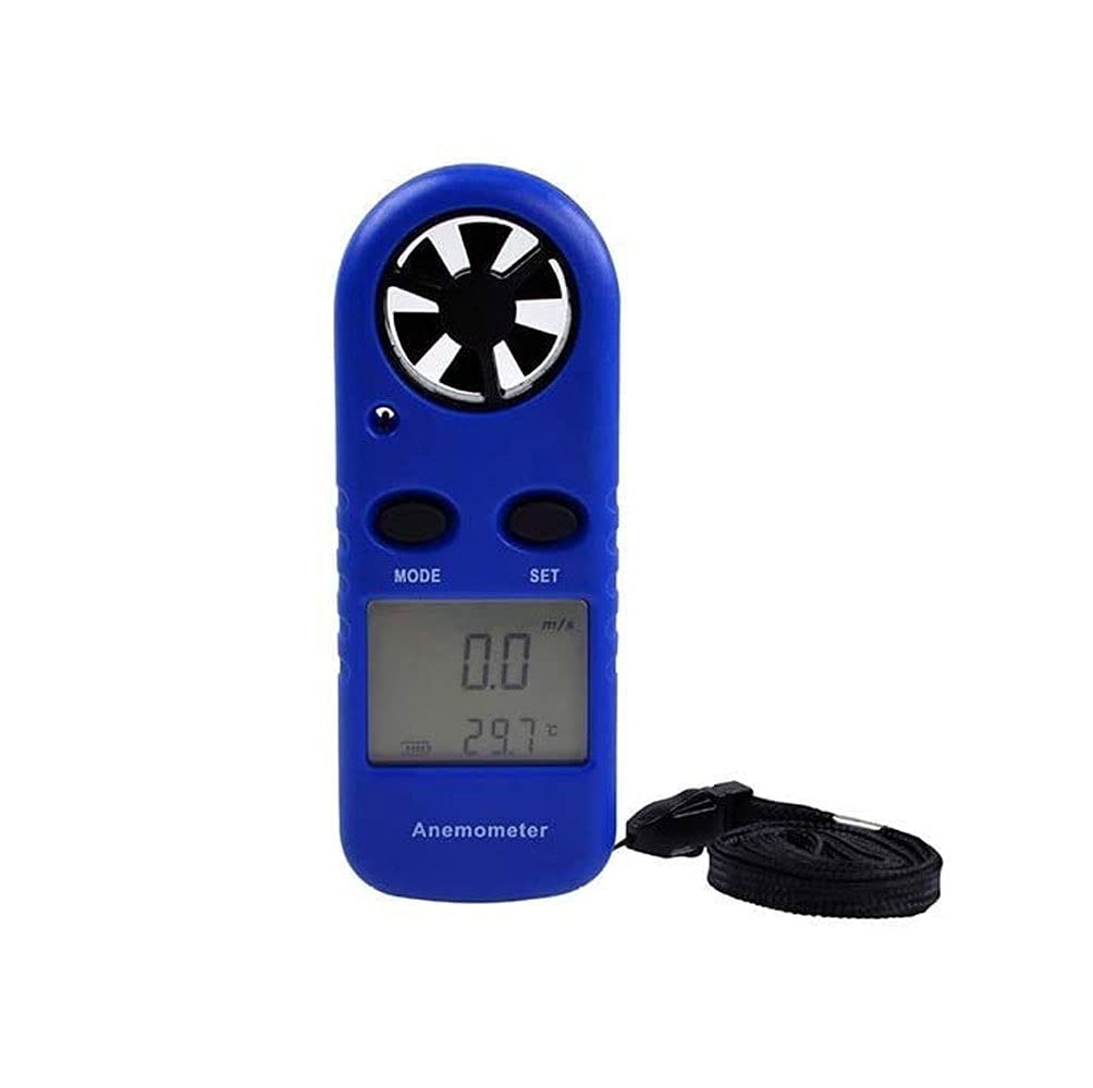 Medidor de Velocidad del Viento Digital Anemómetro Precisión Mini anemómetro Medidor de Velocidad de Flujo de Aire para medir la Velocidad de la Temperatura del enfriamiento del Viento, medidor