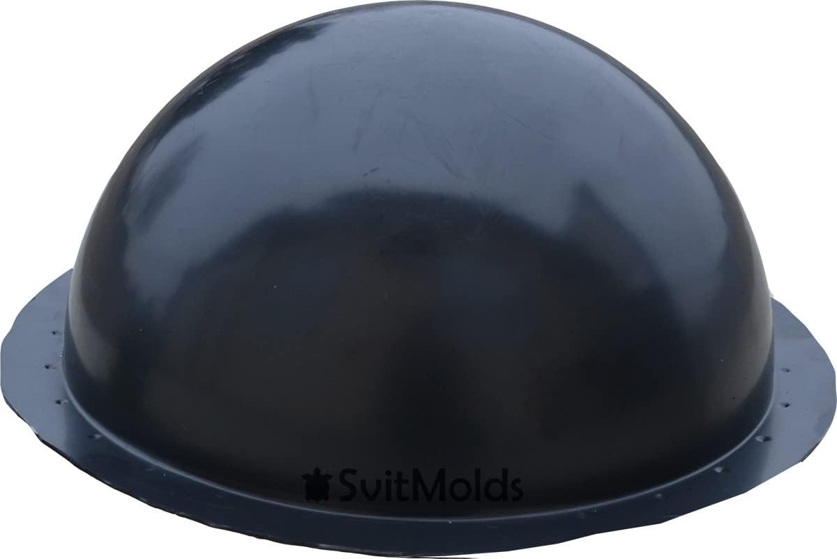 SvitMolds DIY Set: 2 pc Ball Sphere Molds for Concrete Cement Orbs - Atlas Stone Molds for Garden Decor - 11.8'' Dia P27