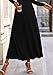 PRETTYGARDEN Women's 2 Piece Outfits Dressy Casual Ribbed Knit Long Sleeve Crop Tops Maxi Flowy Skirts Matching Sets (Black,Medium)