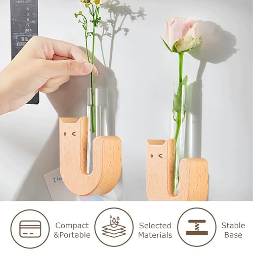 2-Pack Imanes Decorativos de Madera con Diseño de Gato miniatura 4