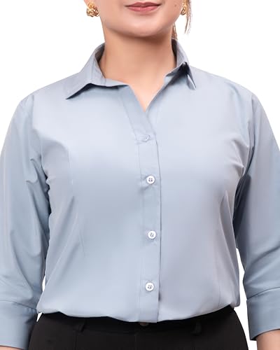 Image of ESTA Women 3 /4 Sleeve Stylish Western Official Formal Shirts Regular fit Shirts for Women