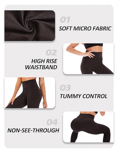Image of ZOOSIXX High Waisted Leggings for Women Tummy Control Soft Workout Lounge Gym Pants