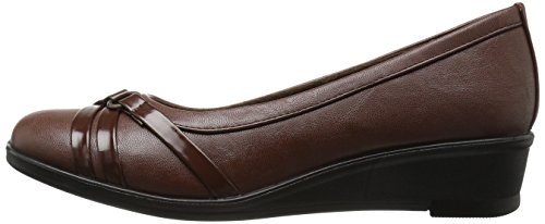 Easy Street Women's Mali Flat, Tan/Patent, 5 M Us #TOP7