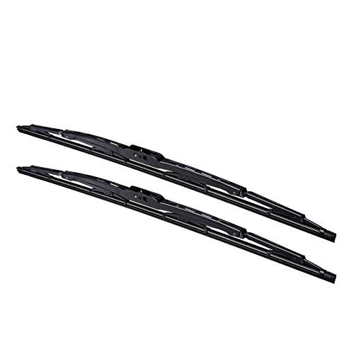Autotex - M6Pro Premium+ Automotive Wiper Blades - Universal Replacement Windshield-Wipers - Heavy Duty - All-Weather - 2 Pack (24"/22") #TOP5