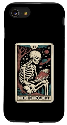 The Introvert Tarot Card Indoorsy Skeleton Inrovert �X�}�z�P�[�X iPhone SE (2020) / 7 / 8 �p