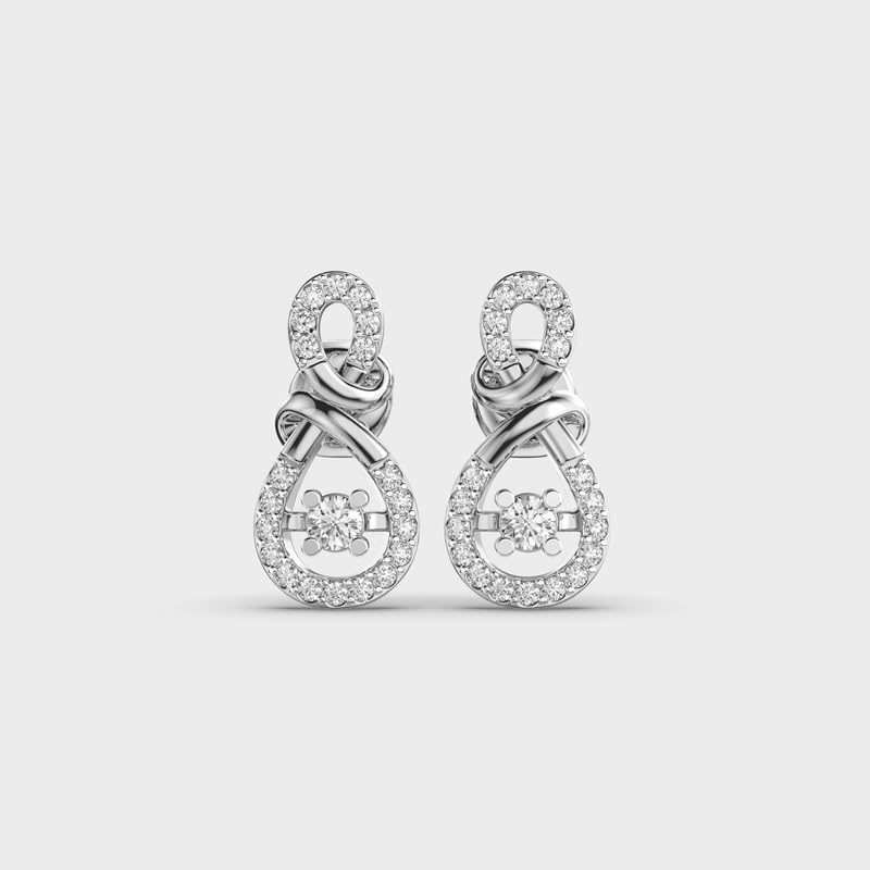 Boucles d'oreilles nœuds argent 925 le cadeau de luxe idéal