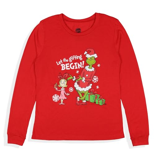 Pijama feminino Dr. Seuss The Grinch Let The Gifting Begin Junior, Multicolorido., P