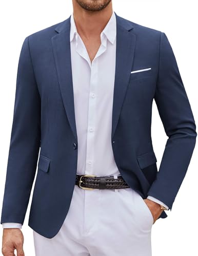 Image of COOFANDY Mens Casual Blazer Suit Jackets One Button Sport Coats Lightweight Business Sports Jackets
