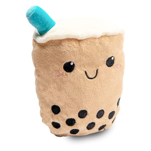 Boba Milk Tea Dog Toy with Squeakers - Stuffed Boba Bubble Tea Plush - Squeaky Soft Fluffy Plush Boba Dog Toy for Awesome Pets