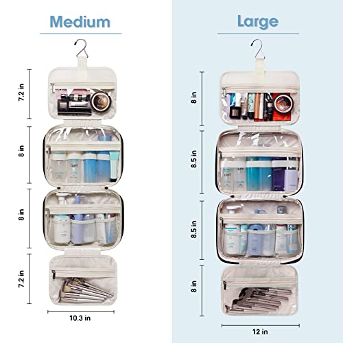 Travel Toiletry Bag For Women Large Hanging Makeup Bag Organizer Toiletries Bag For Full Size Essentials Accessories Cosmetics (Black (Large)) #TOP2