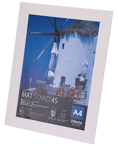 Chikuma フォトフレーム マットスタンド45 A4 ホワイト SRM987 11270-9