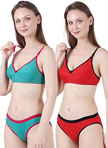 Image of Cotton Lingerie Set for Women | Bra Panty Set for Women | Fancy Undergarments for Women Bra Panty | Stylish Innerwear for Women Combo | Bikni Women's wear Honeymoon | Bra Panty Combo Pack .