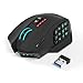 Mouse da gioco wireless senza lag Gamspeed V8 Pro RGB MMO, sensore ottico da 16.000 DPI, tecnologia di trasmissione a 2,4 GHz, design ergonomico , illuminazione Chroma RGB, 16 pulsanti programmabili