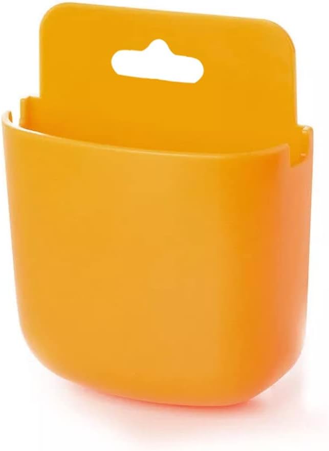 5PCS Wall-mounted Remote Control Storage Box Punch-free Home Mobile Phone Charging Storages Bracket Bedside Rack