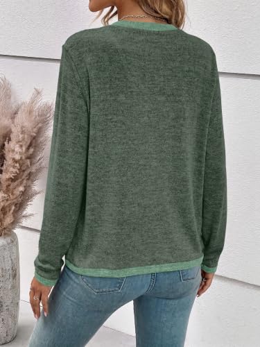 WIHOLL Long Sleeve Shirts for Women Cardigan Sweaters Fall Teacher Outfits - image 5