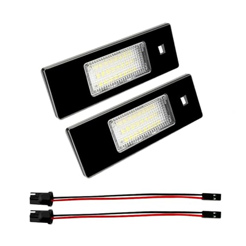 Solución luz matrícula amarilla BMW E87 F20 Z4 cambio a plafón LED xenon blanco puro