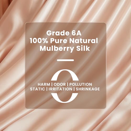 THXSILK Pure Silk Fitted Crib Sheet, Organic Crib Bedding-Ultra Soft, Smooth, 100% Top Grade Mulberry Silk, 28" x 52" x 8" (Champagne#1) - Image 3