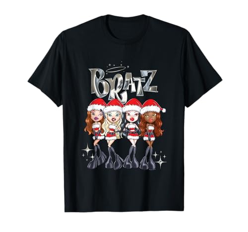 Bratz Christmas Santa's Helpers Outfits Group Shot T-Shirt