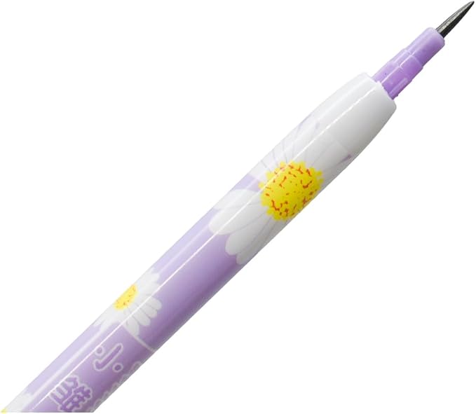 12 Lápices Apilables Flor Margarita con 64 Recambios para Oficina Escuela miniatura 6