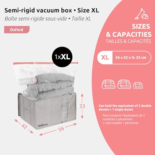 Caja de vacío para cambiar la ropa de armario Compactor XL gris 3