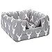 Hollypet Self-Warming 2 in 1 Foldable Comfortable Triangle Cat Bed Tent House, Gray Antler