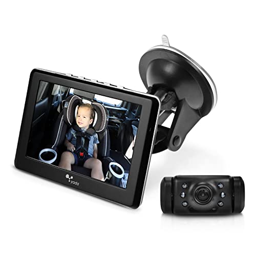 Yada | Car Portable Baby Monitor with Night Vision Cam, Wireless Transmission, Universally Compatible, 4.3” Digital Display, Mounts onto Headrest and/or Windshield by Yada - Used condition - US$66.65