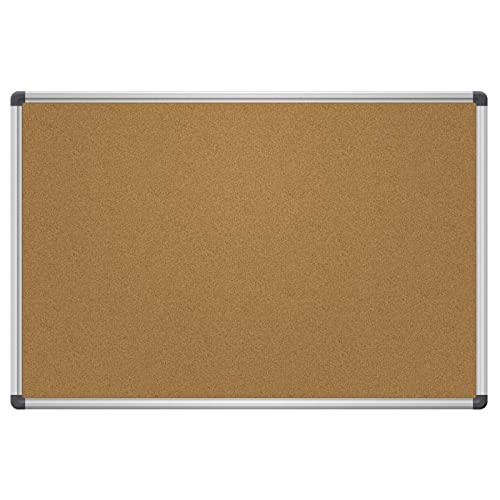 Pinnwand Viscom Kork 60 x 90 cm mit Aluminium-Rahmen
