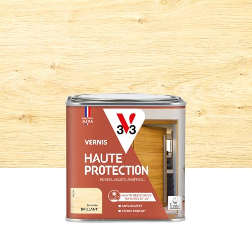V33 Vernis bois extérieur Incolore brillant - Haute Protection - Haute résistance rayures...