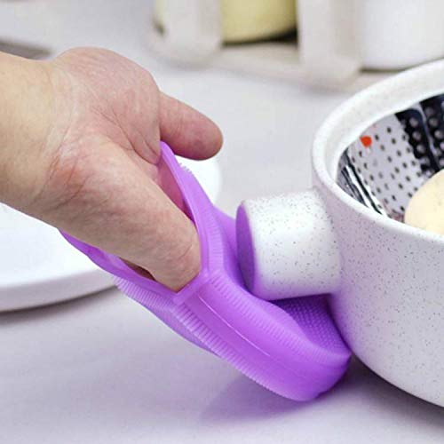 Kit de Esponjas de Silicone Multiuso Com Suporte (2 un)