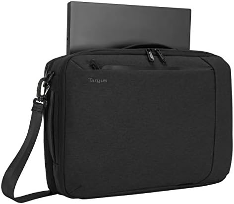 Targus Cypress Convertible Backpack with EcoSmart Designed for Business Traveler and School fit up to 15.6-Inch Laptop/Notebook, Black (TBB587GL)