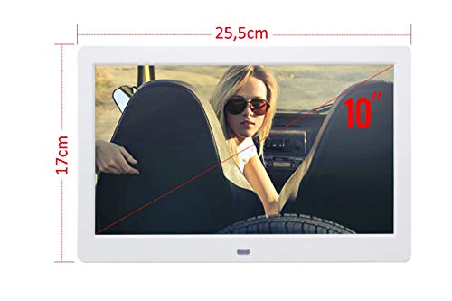 Yasta Cornice Digitale 10 Pollici Foto Video Hd 1080P Musica Con Telecomando Funzione Calendario Orologio Sveglia Supporto Usb Scheda Sd - 5