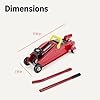 Amazon Basics Hydraulic Floor and Portable Car Jack, 2.2 Short Ton/ 2 Metric Ton/ 2 Tonne / 2000 kg Capacity, Slow Release, Red #4