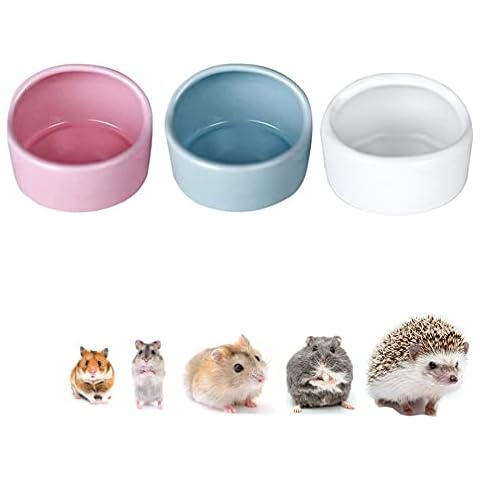 3 Stück Hamster Keramik Futterschalen Cover