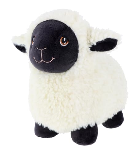 Keel Toys KEELECO SE3061 – Peluche 100% Reciclado – Juguete ecológico para niños – Peluche de Oveja Negra 18 cm