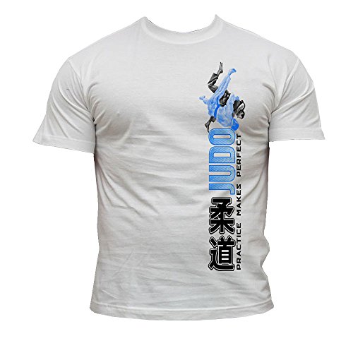 Dirty Ray Arti Marziali Judo maglietta T-shirt uomo K5 (XL)